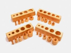 Cylinders Knobbed - Small (Set of 4)